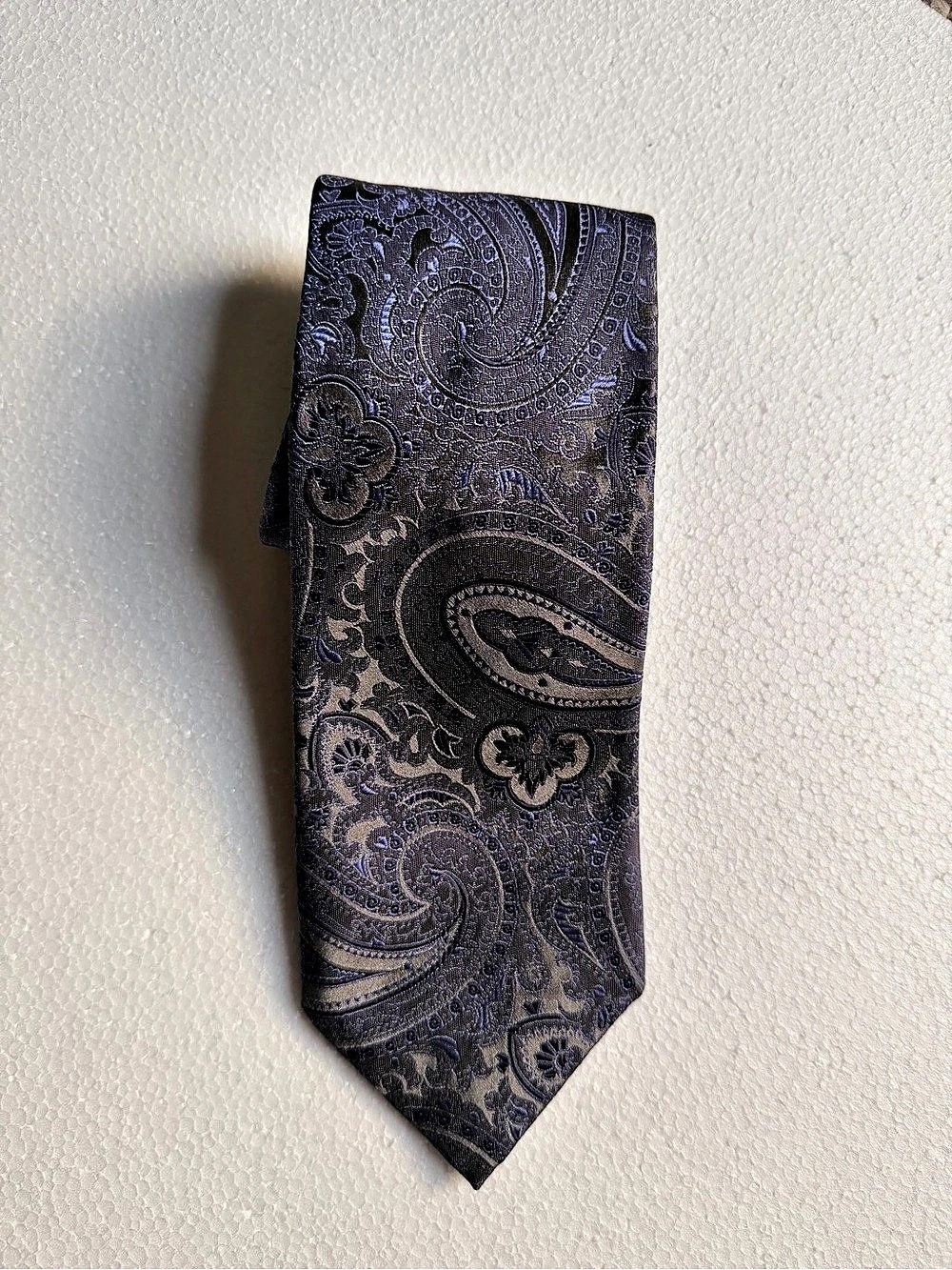 Vintage Altea Milano Silk Paisley Tie / Made in Italy